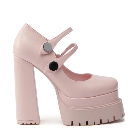 AKIRA AZALEA WANG VIOLINA PINK CHUNKY PLATFORM PUMP Size 7.57.5 - Picture 8 of 10